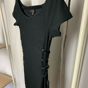 Topshop Lace Up Bodycon Dress